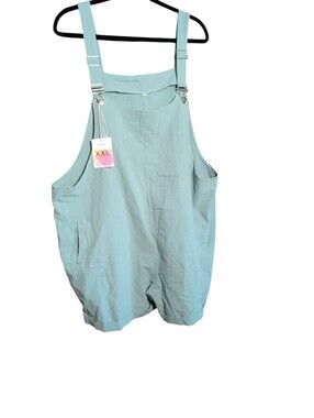 Light Blue Overall Shorts - XXL